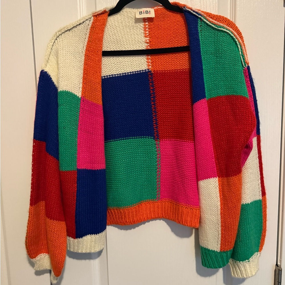 BiBi Vibrant Patchwork Women's Sweater